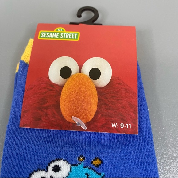 NWT Sesame Street Cookie Monster Ankle High Socks W(9-11) - Picture 6 of 7
